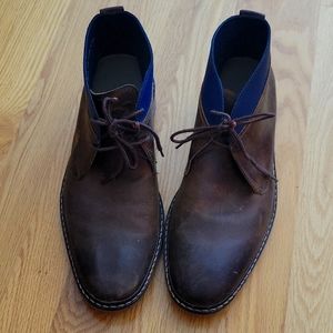 Men's all leather upper and soled calf boots